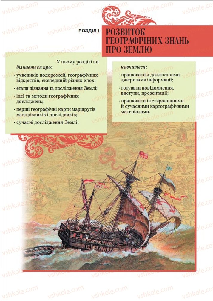 Страница 11 | Підручник Географія 6 клас Т.Г. Гільберг, Л.Б. Паламарчук 2014