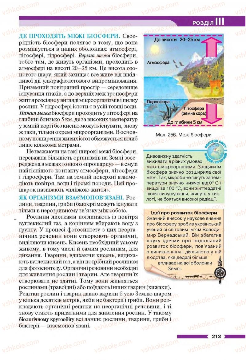 Страница 213 | Підручник Географія 6 клас В.М. Бойко, С.В. Міхелі 2014