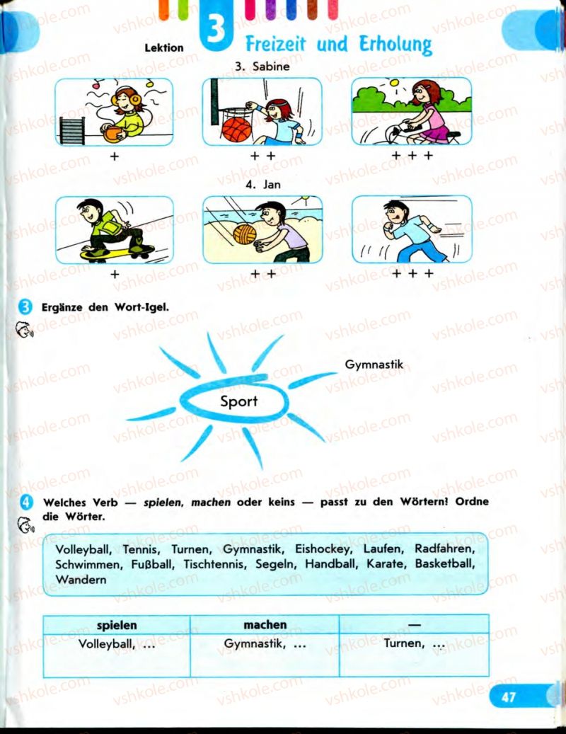 Страница 47 | Підручник Німецька мова 7 клас С.І. Сотникова 2010