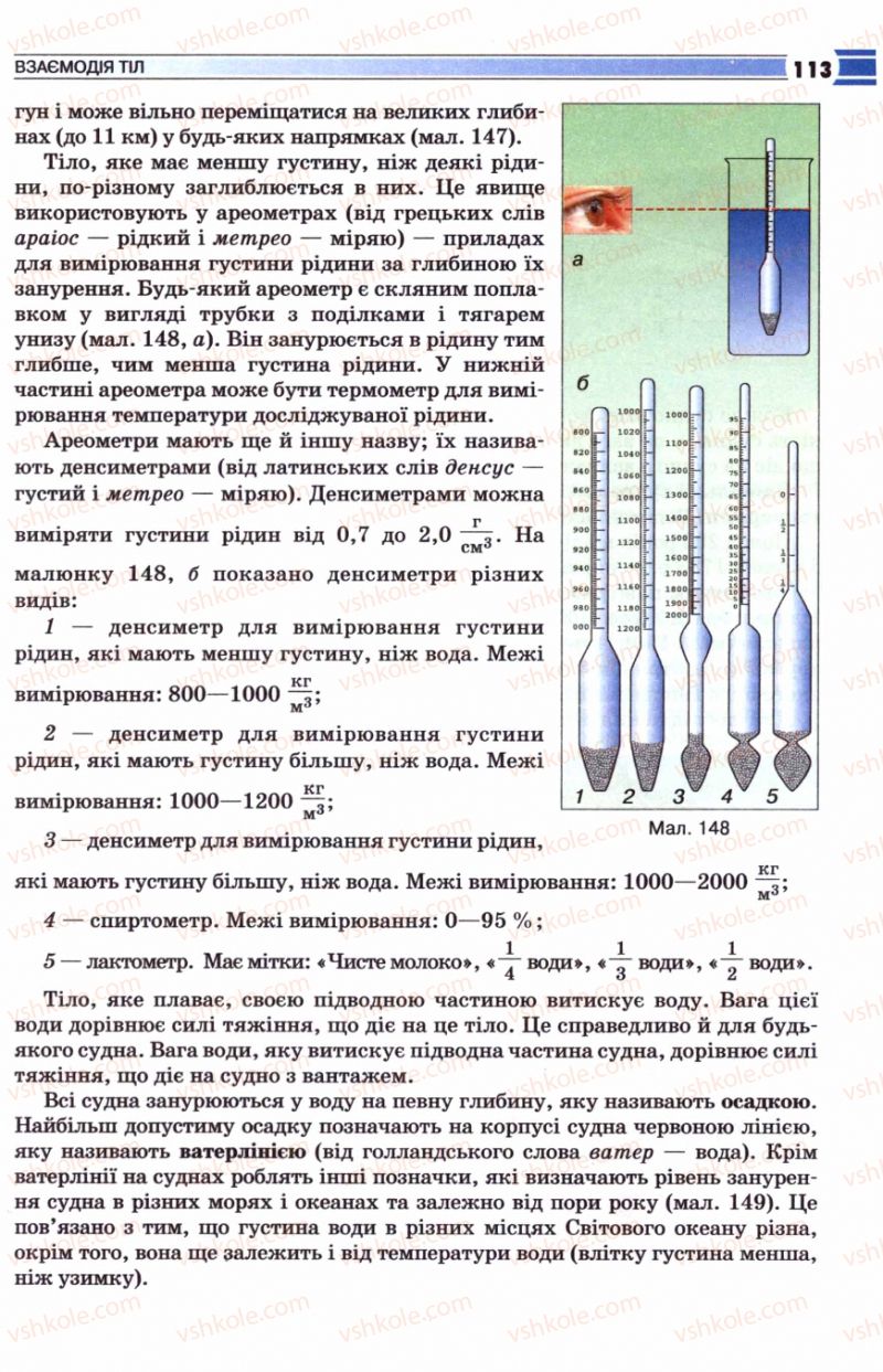 Страница 113 | Підручник Фізика 8 клас В.Д. Сиротюк 2008