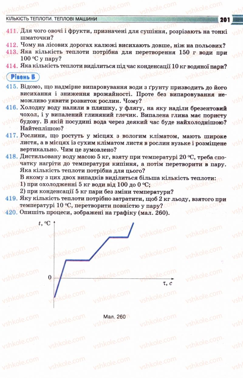 Страница 201 | Підручник Фізика 8 клас В.Д. Сиротюк 2008