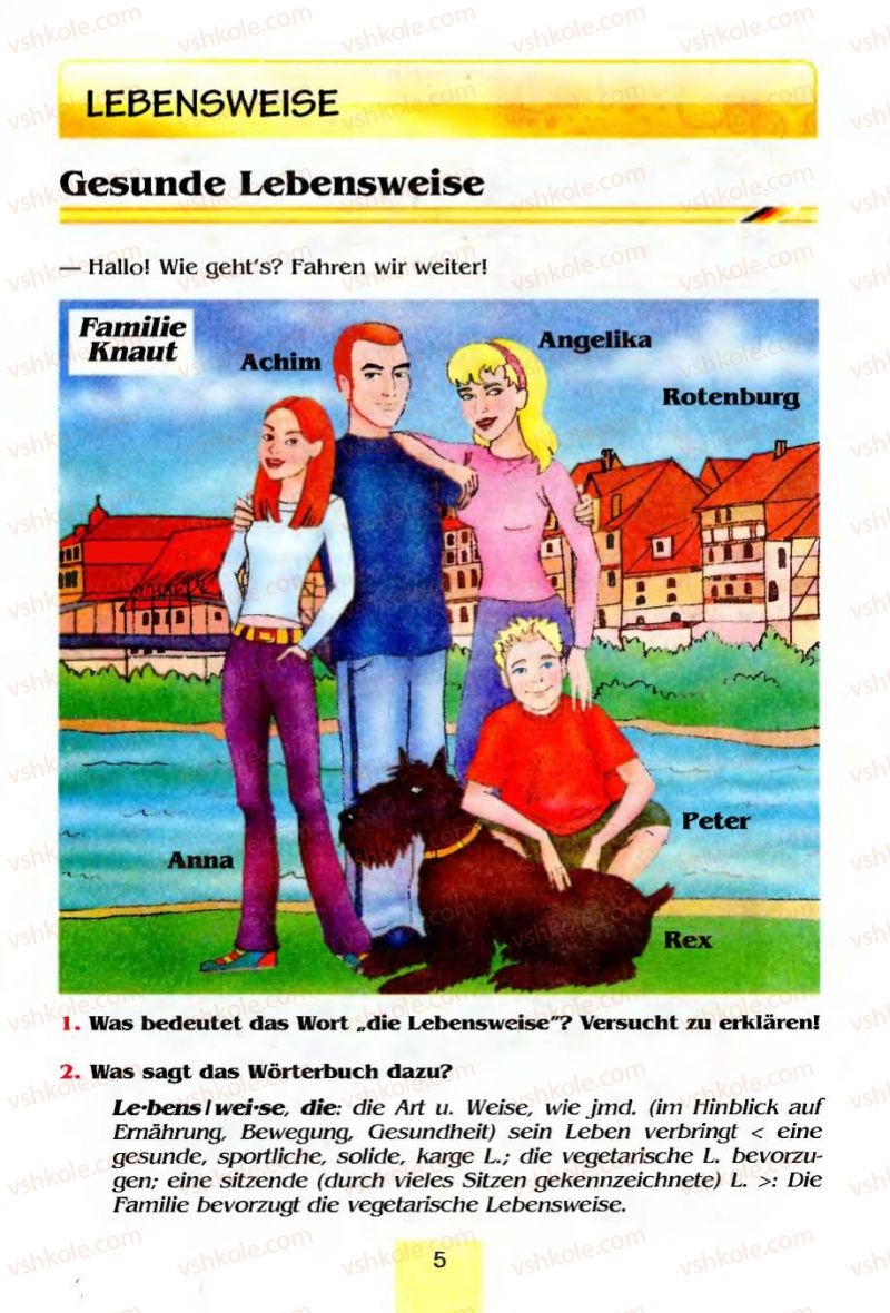 Страница 5 | Підручник Німецька мова 8 клас Л.П. Савченко 2008