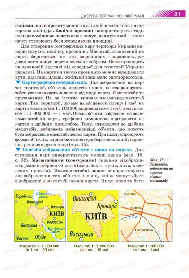 Страница 31 | Підручник Географія 8 клас П.Г. Шищенко, Н.В. Муніч 2008