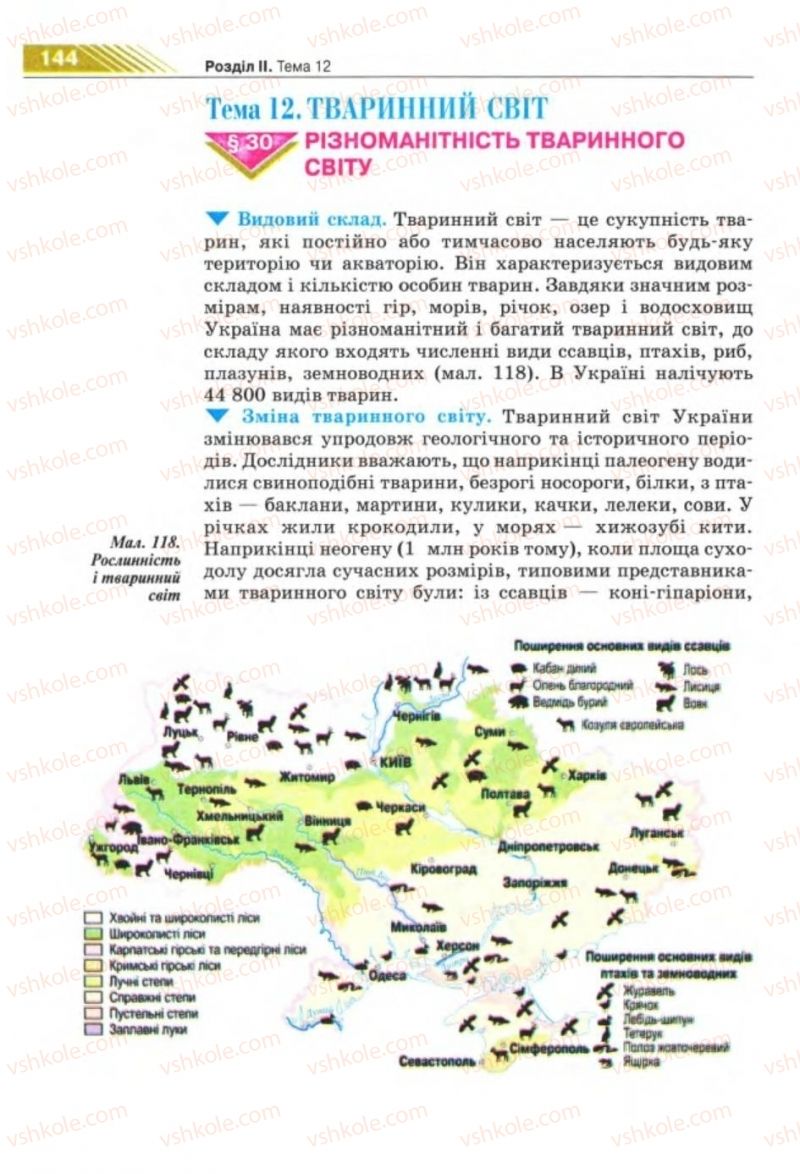 Страница 144 | Підручник Географія 8 клас П.Г. Шищенко, Н.В. Муніч 2008