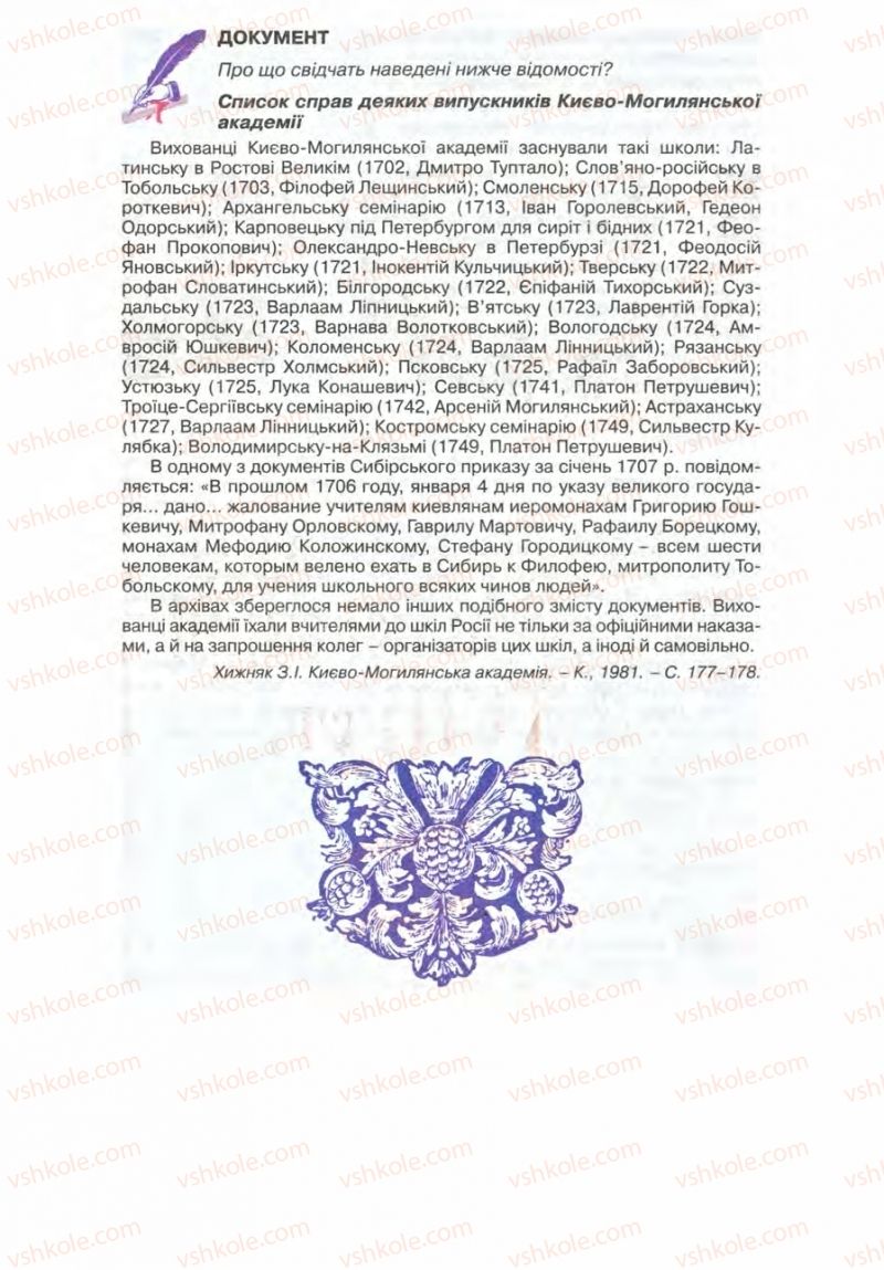 Страница 274 | Підручник Історія України 8 клас Г.К. Швидько 2008