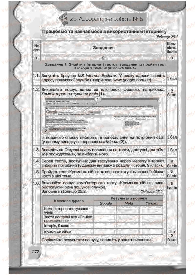 Страница 272 | Підручник Інформатика 9 клас Н.В. Морзе, В.П. Вембер, О.Г. Кузьмінська 2009