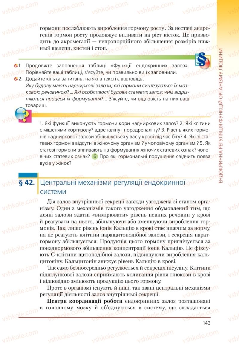 Страница 143 | Підручник Біологія 9 клас Т.І. Базанова, Ю.В. Павіченко, А.М. Тіткова 2009