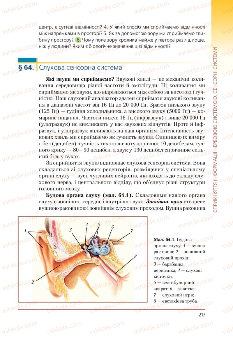 Страница 217 | Підручник Біологія 9 клас Т.І. Базанова, Ю.В. Павіченко, А.М. Тіткова 2009