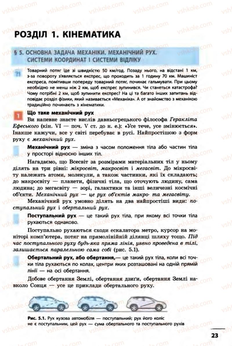 Страница 23 | Підручник Фізика 10 клас В.Г. Бар’яхтар, Ф.Я. Божинова 2010 Академічний рівень