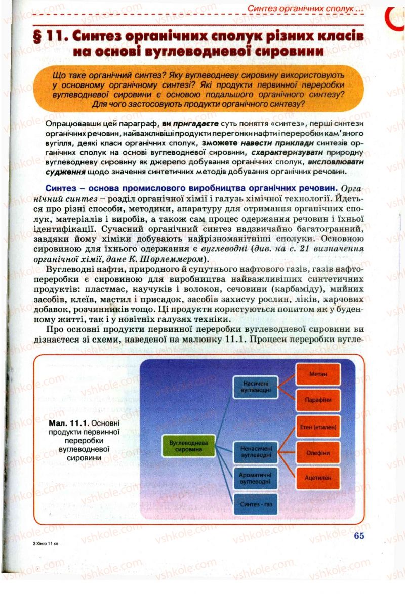 Страница 65 | Підручник Хімія 11 клас Г.А. Лашевська, А.А. Лашевська 2011