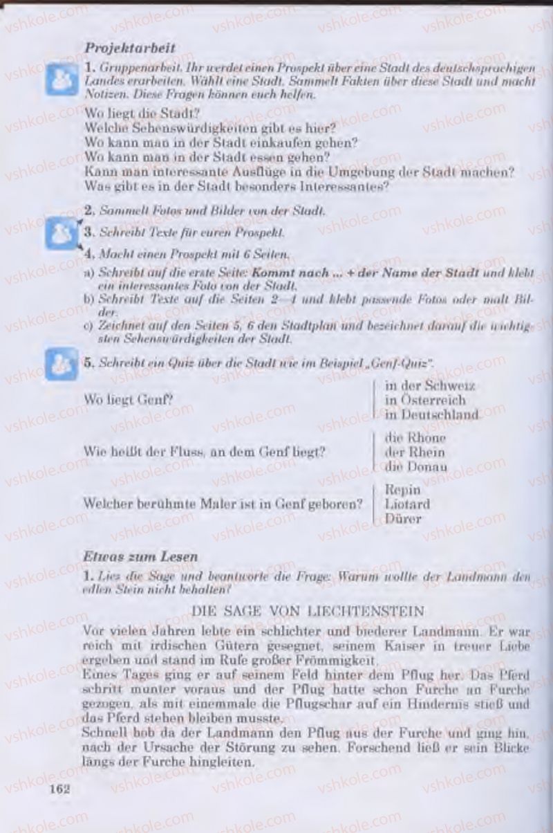 Страница 162 | Підручник Німецька мова 11 клас Н.П. Басай 2011 10 рік навчання