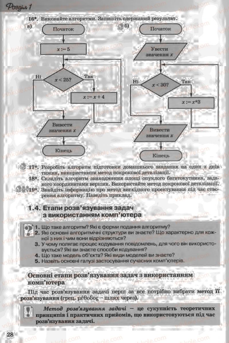 Страница 28 | Підручник Інформатика 11 клас Й.Я. Ривкінд, Т.І. Лисенко, Л.А. Чернікова, В.В. Шакотько 2011