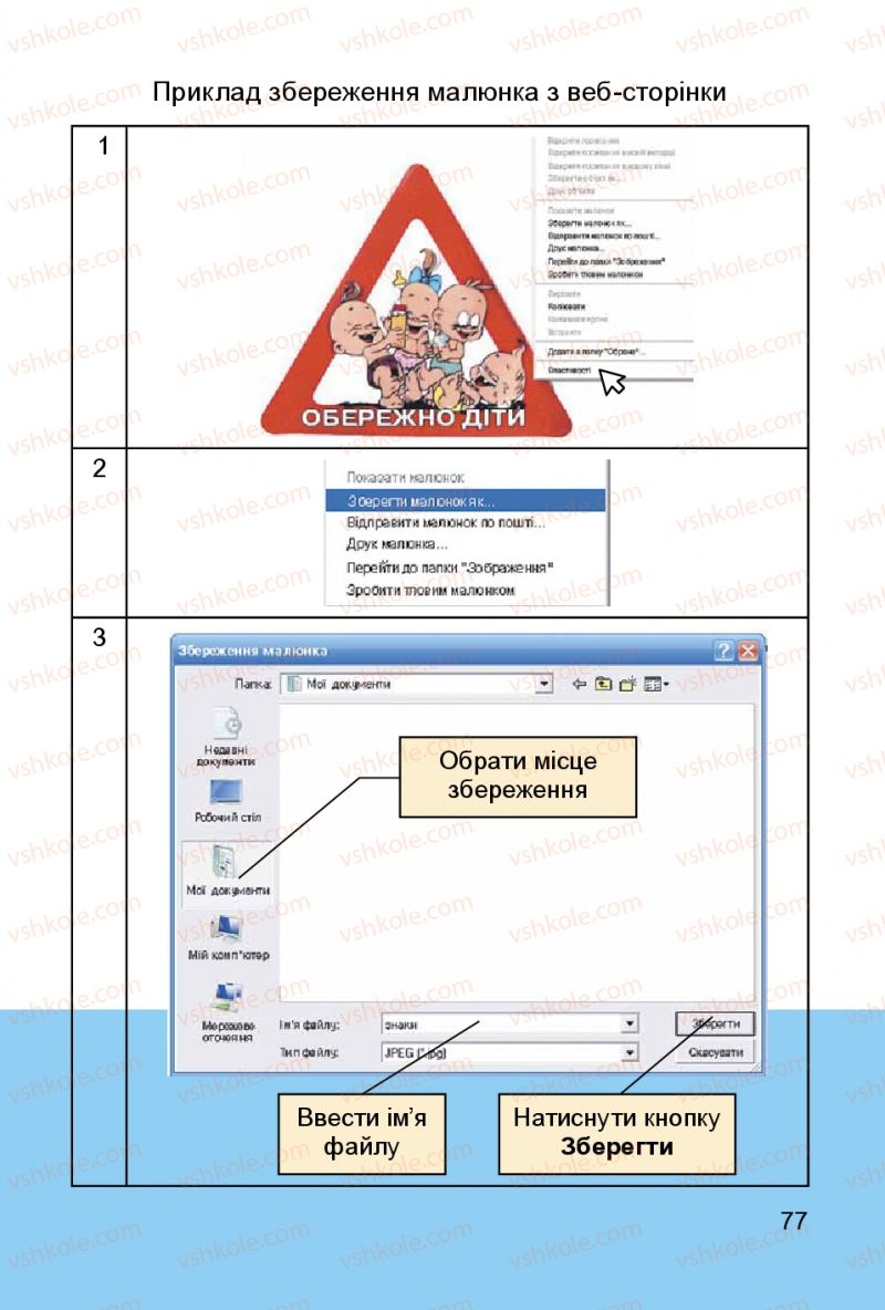 Страница 77 | Підручник Інформатика 3 клас О.В. Коршунова 2014