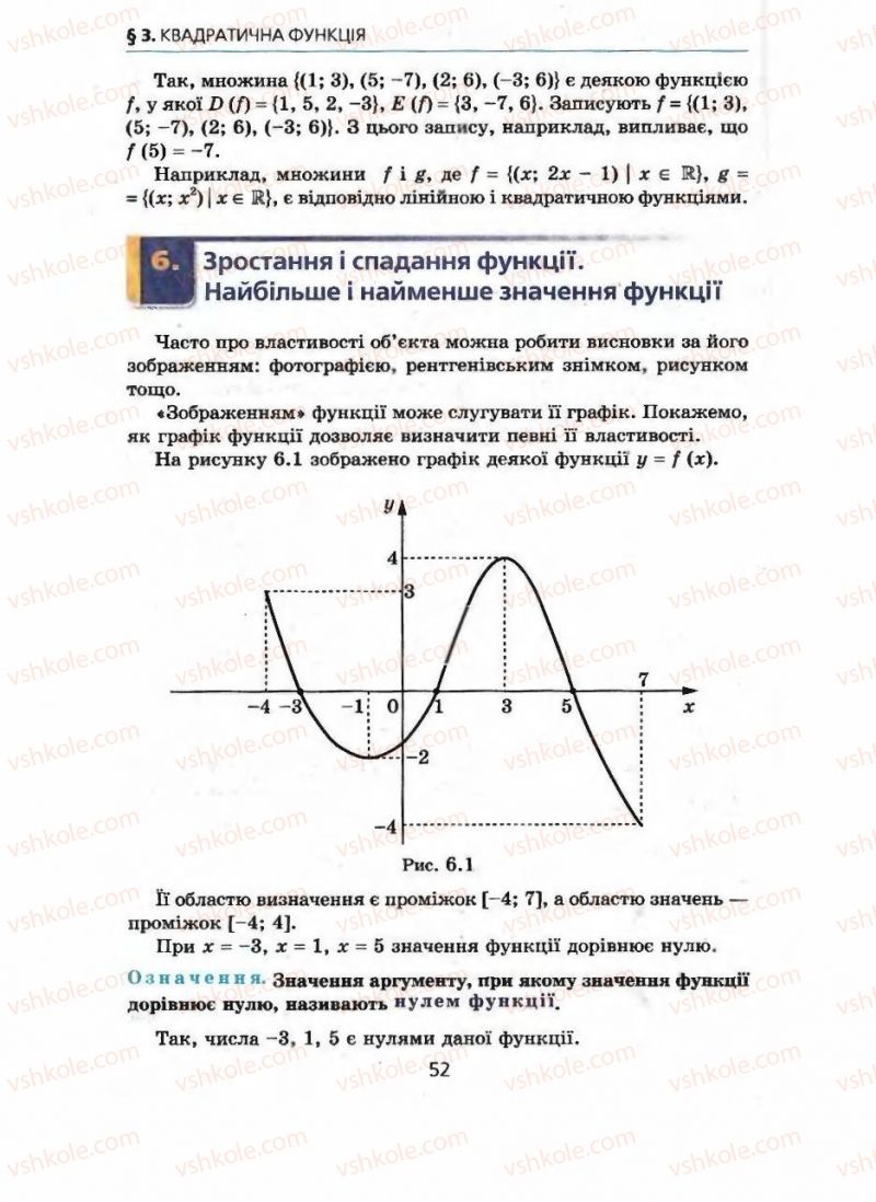 Страница 52 | Підручник Алгебра 9 клас А.Г. Мерзляк, В.Б. Полонський, М.С. Якір 2009 Поглиблений рівень вивчення