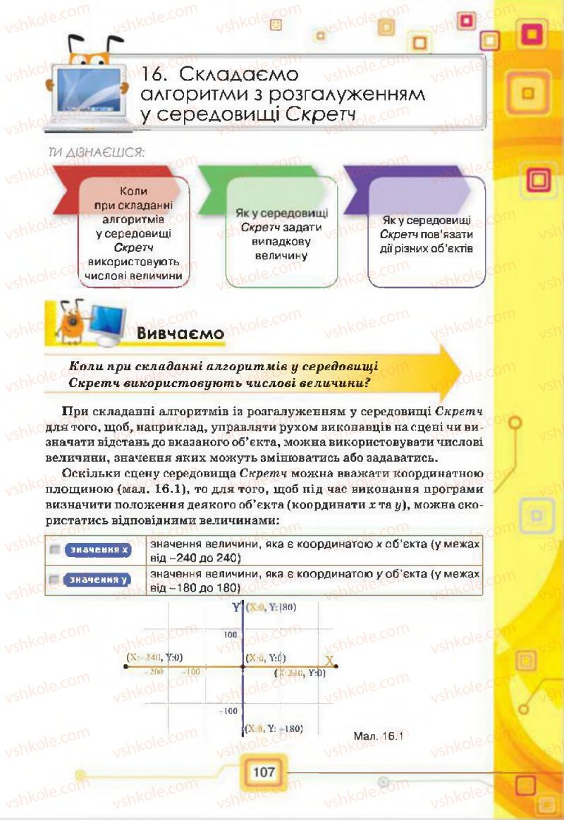 Страница 107 | Підручник Інформатика 7 клас Н.В. Морзе, О.В. Барна, В.П. Вембер, О.Г. Кузьмінська 2015