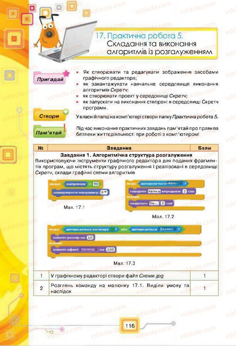 Страница 116 | Підручник Інформатика 7 клас Н.В. Морзе, О.В. Барна, В.П. Вембер, О.Г. Кузьмінська 2015