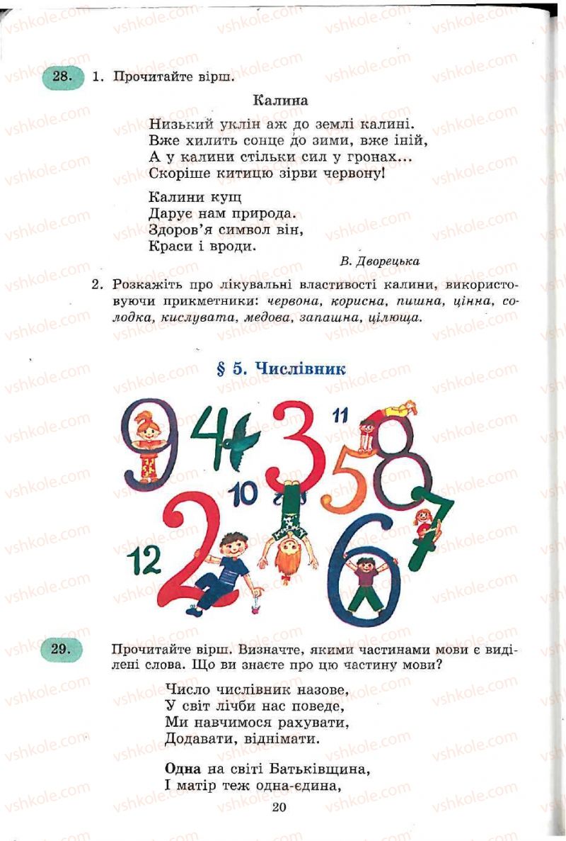 Страница 20 | Підручник Українська мова 5 клас С.Я. Єрмоленко, В.Т. Сичова 2005