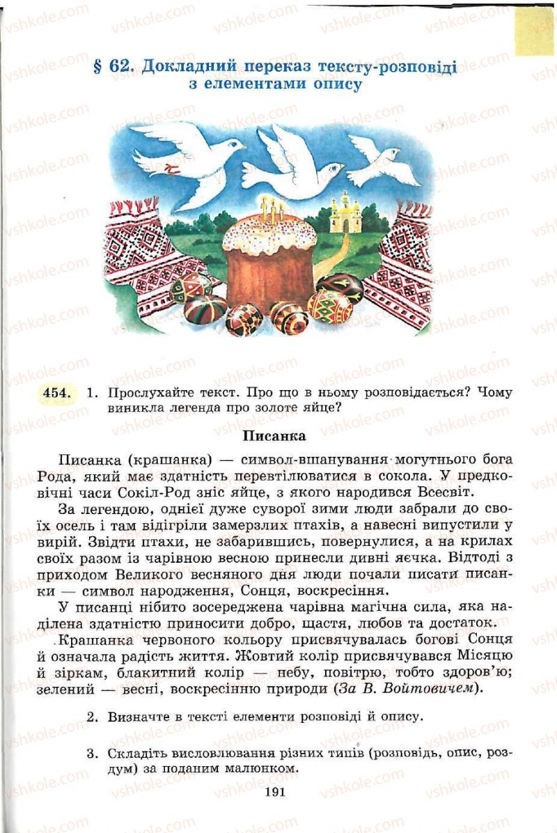 Страница 191 | Підручник Українська мова 5 клас С.Я. Єрмоленко, В.Т. Сичова 2005