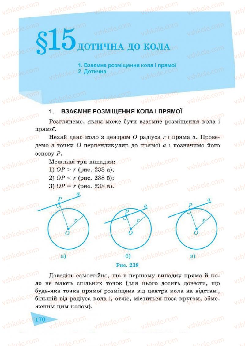 Страница 170 | Підручник Геометрія 7 клас О.М. Роганін, А.М. Капіносов 2014