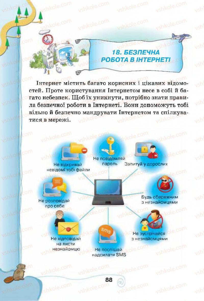 Страница 88 | Підручник Інформатика 4 клас Г.В. Ломаковська, Г.О. Проценко, Й.Я. Ривкінд, Ф.М. Рівкінд 2015