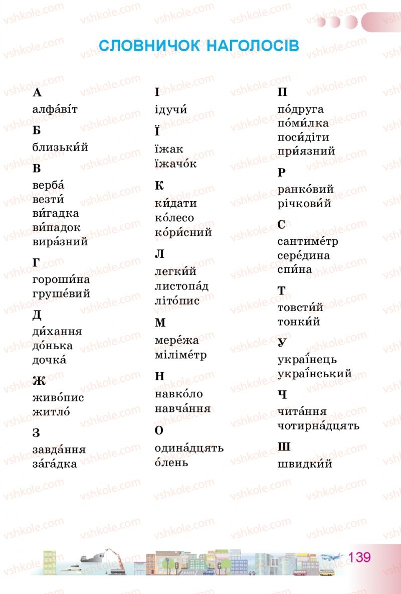 Страница 139 | Підручник Українська мова 3 клас Н.В. Гавриш, Т.С. Маркотенко 2014