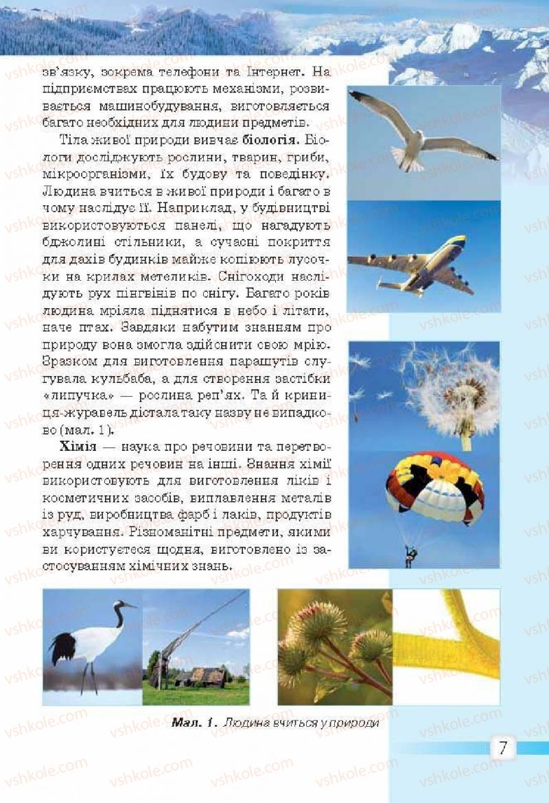 Страница 7 | Підручник Природознавство 5 клас О.Г. Ярошенко, В.М. Бойко 2013