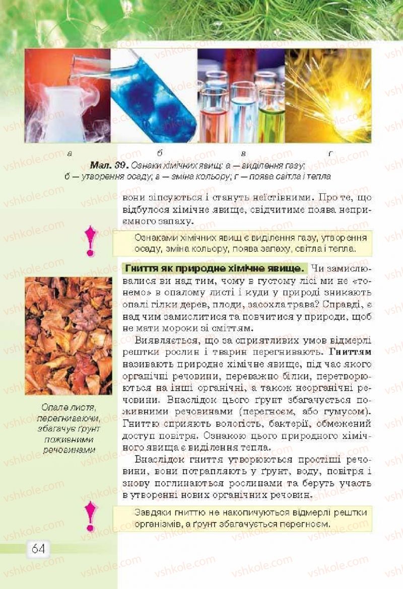 Страница 64 | Підручник Природознавство 5 клас О.Г. Ярошенко, В.М. Бойко 2013