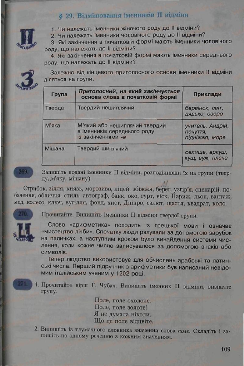 Страница 109 | Підручник Українська мова 6 клас С.Я. Єрмоленко, В.Т. Сичова 2006