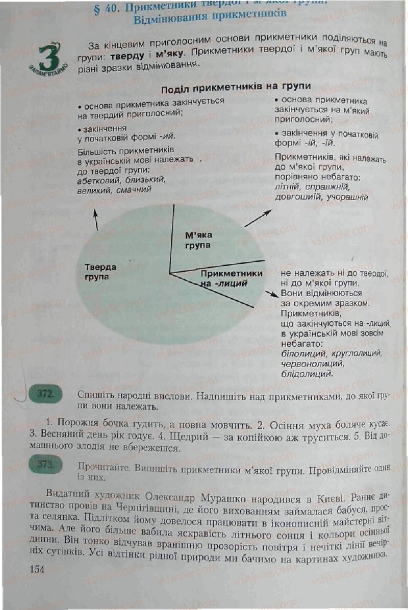 Страница 154 | Підручник Українська мова 6 клас С.Я. Єрмоленко, В.Т. Сичова 2006