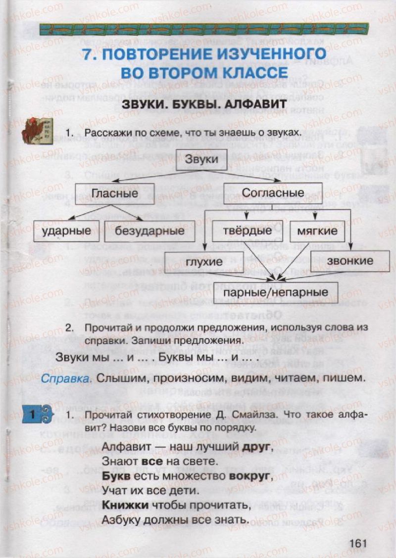 Страница 161 | Підручник Русский язык 2 клас А.Н. Рудяков, И.Л. Челышева 2012