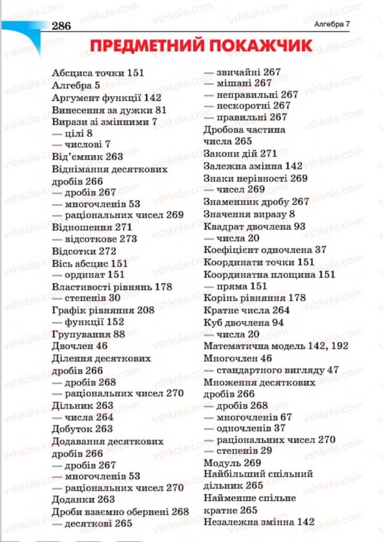 Страница 286 | Підручник Алгебра 7 клас Г.П. Бевз, В.Г. Бевз 2015