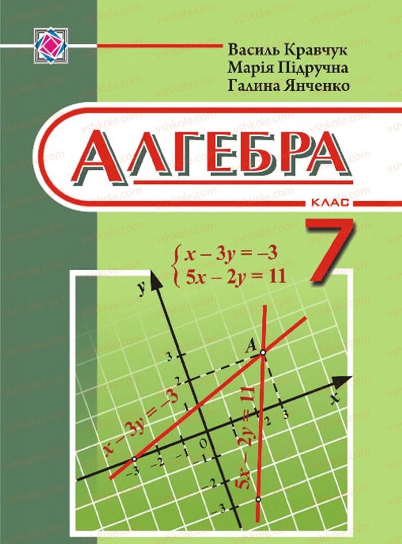 Страница 1 | Підручник Алгебра 7 клас В.Р. Кравчук, М.В. Підручна, Г.М. Янченко 2015