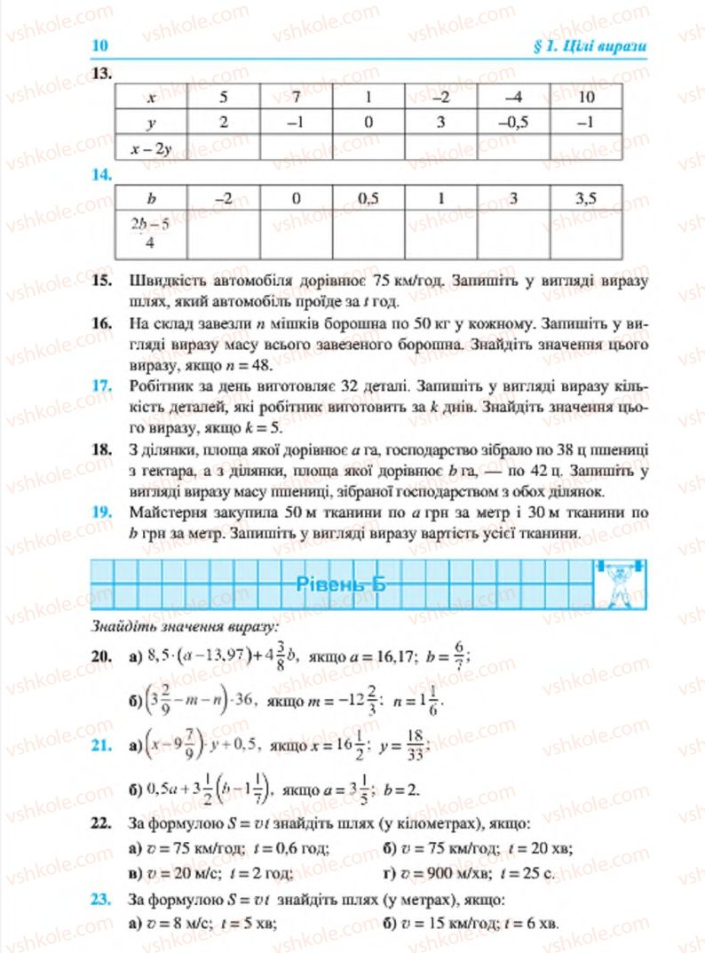 Страница 10 | Підручник Алгебра 7 клас В.Р. Кравчук, М.В. Підручна, Г.М. Янченко 2015