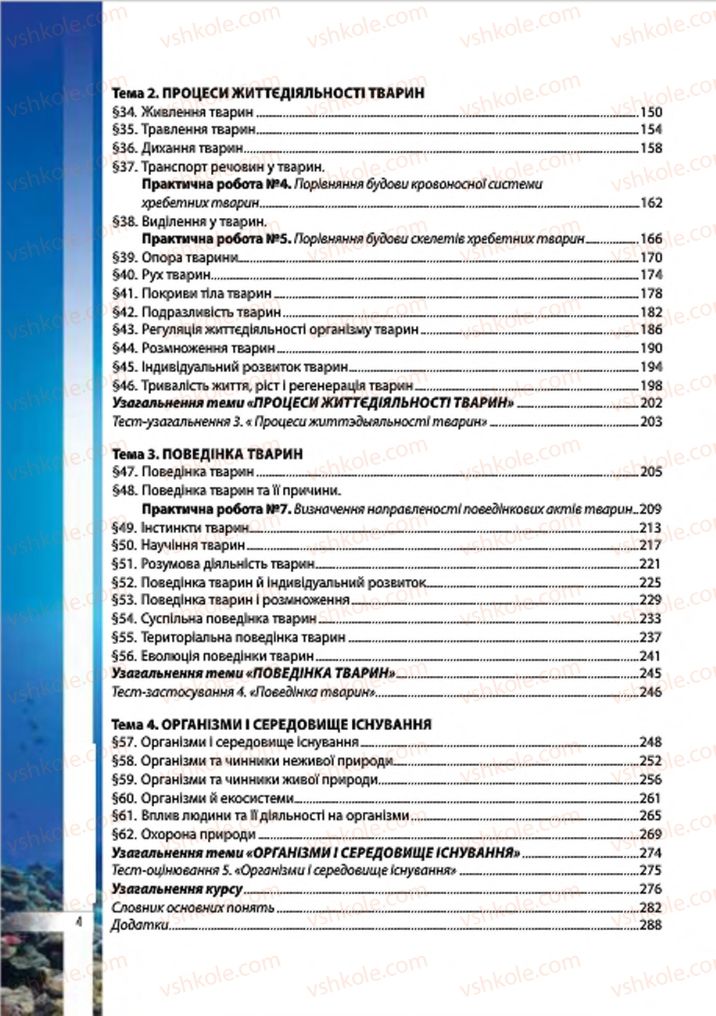 Страница 4 | Підручник Біологія 7 клас В.І. Соболь 2015