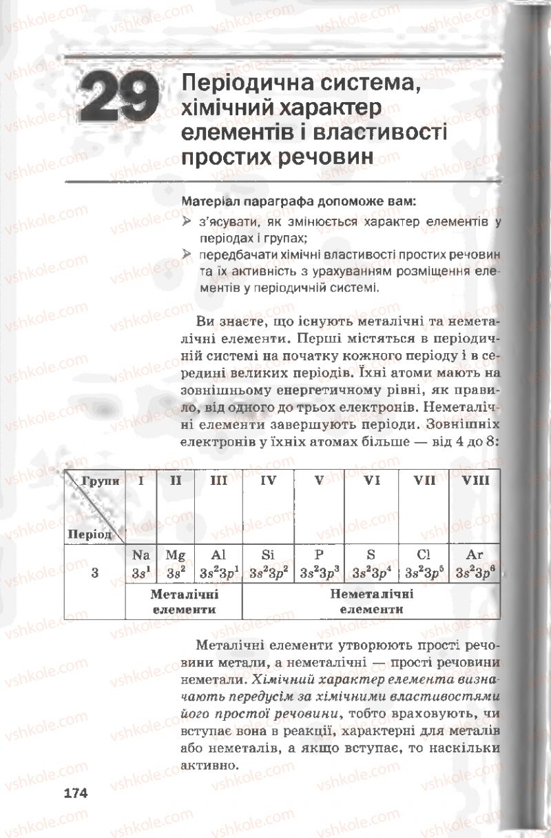 Страница 174 | Підручник Хімія 8 клас П.П. Попель, Л.С. Крикля 2008