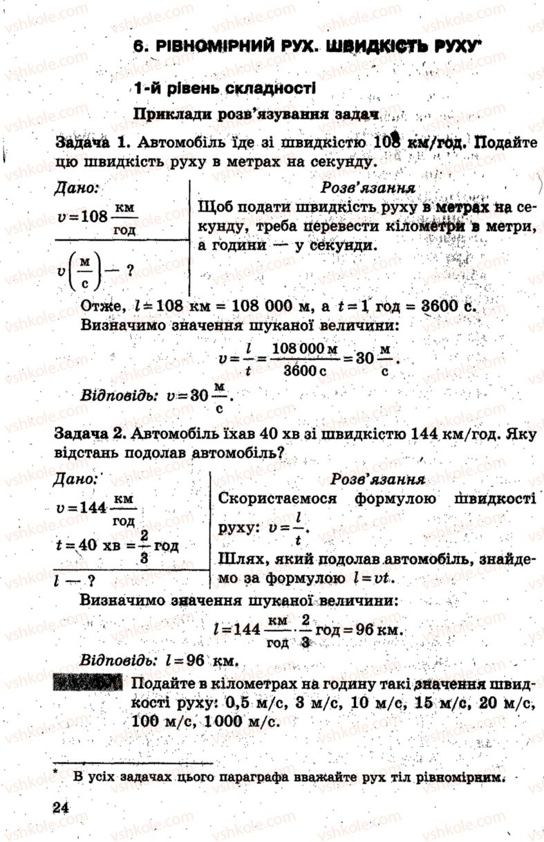 Страница 24 | Підручник Фізика 7 клас І.М. Гельфгат, І.Ю. Ненашев 2015 Збірник задач