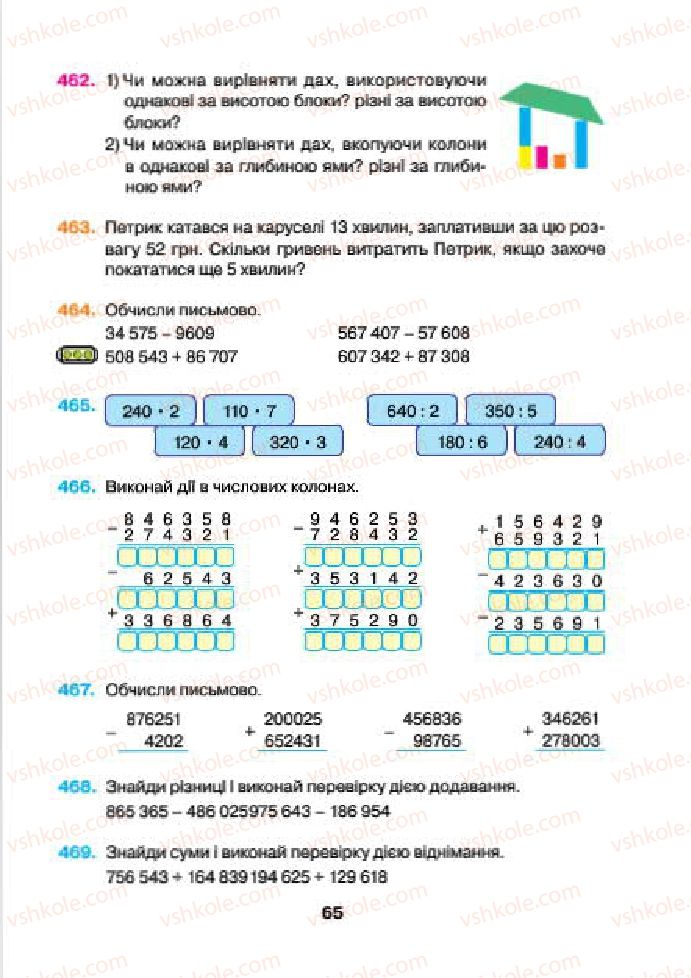 Страница 65 | Підручник Математика 4 клас Н.О. Будна, М.В. Беденко 2015