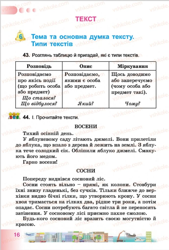 Страница 16 | Підручник Українська мова 4 клас Н.В. Гавриш, Т.С. Маркотенко 2015