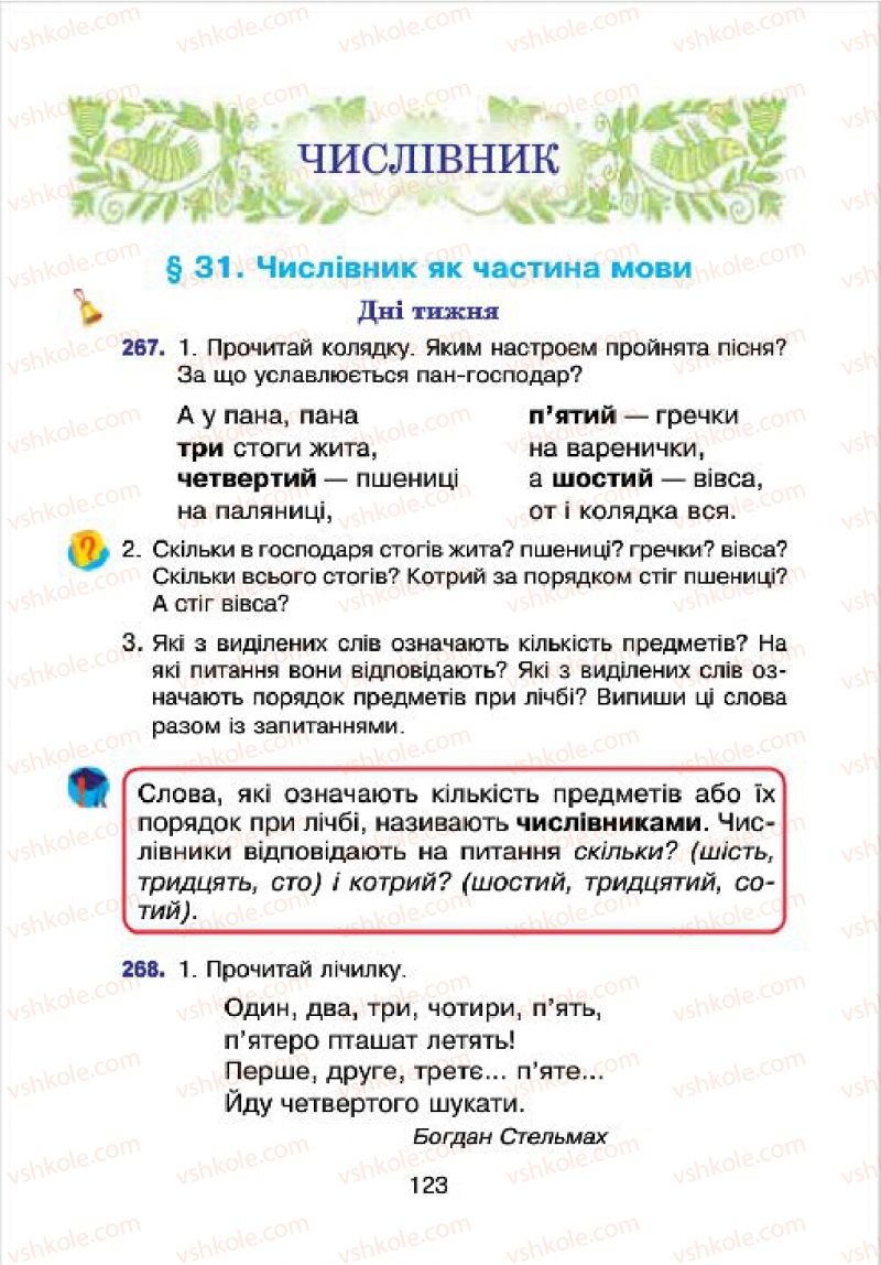 Страница 123 | Підручник Українська мова 4 клас Л.О. Варзацька, Г.Є. Зроль, Л.М. Шильцова 2015