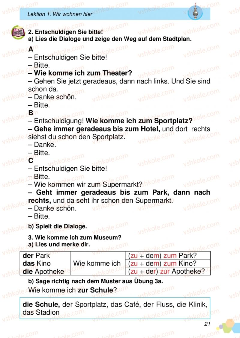 Страница 21 | Підручник Німецька мова 4 клас Л.В. Горбач, Л.П. Савченко 2015