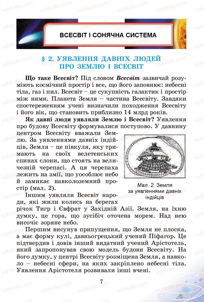 Страница 7 | Підручник Природознавство 4 клас Т.Г. Гільберг, Т.В. Сак 2015