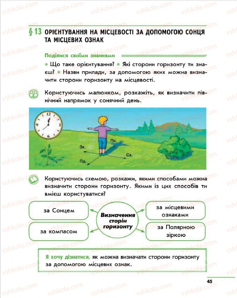 Страница 45 | Підручник Природознавство 4 клас О.В. Тагліна, Г.Ж. Іванова 2015