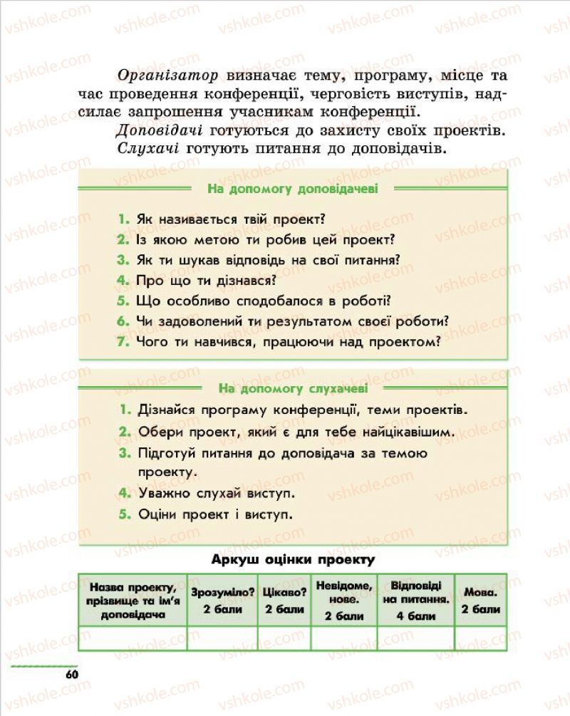 Страница 60 | Підручник Природознавство 4 клас О.В. Тагліна, Г.Ж. Іванова 2015