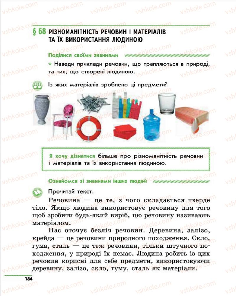 Страница 184 | Підручник Природознавство 4 клас О.В. Тагліна, Г.Ж. Іванова 2015