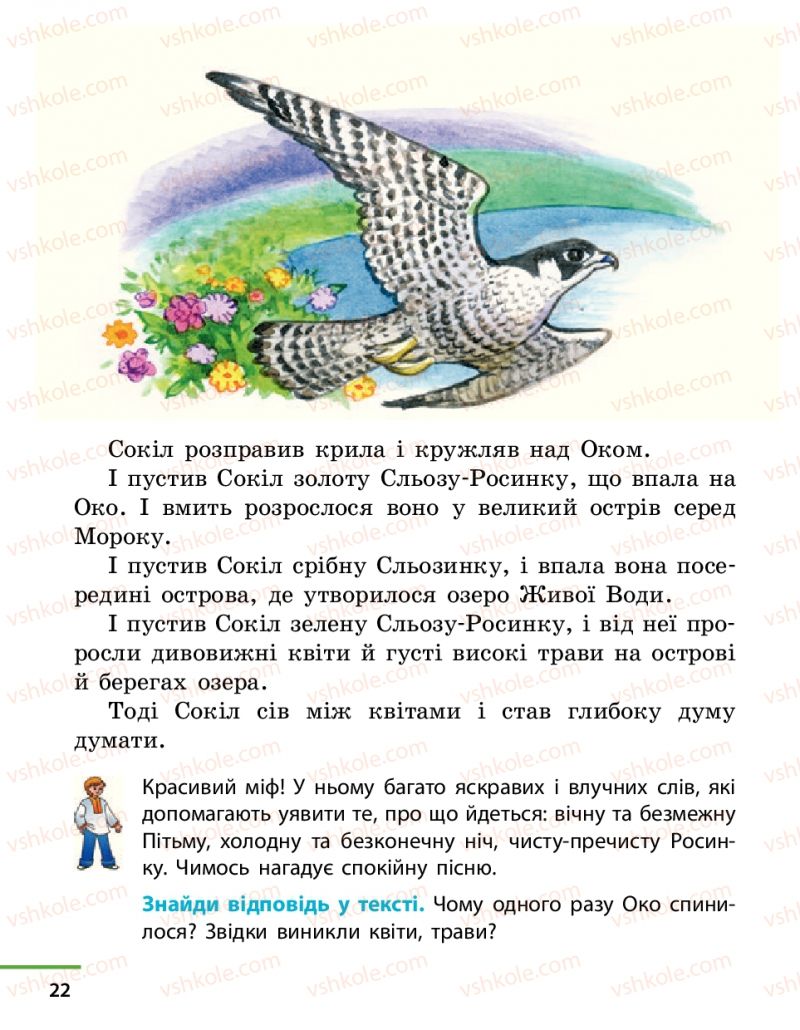 Страница 22 | Підручник Українська література 4 клас М.В. Коченгіна, О.А. Коваль 2015