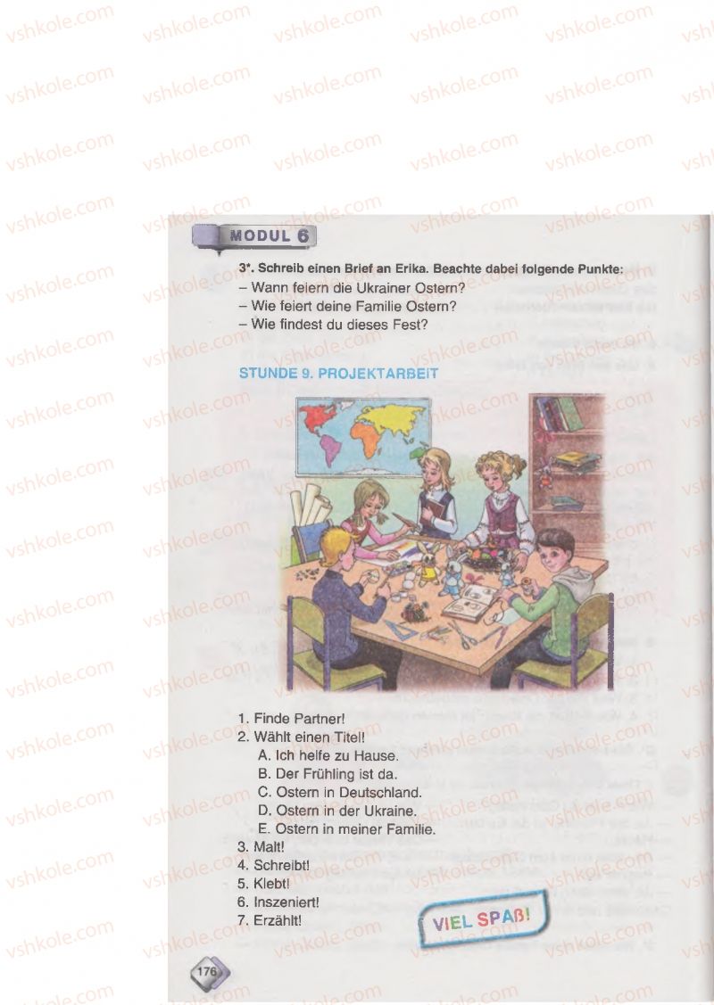 Страница 176 | Підручник Німецька мова 6 клас М.М. Сидоренко, О.А. Палій 2014 2 рік навчання