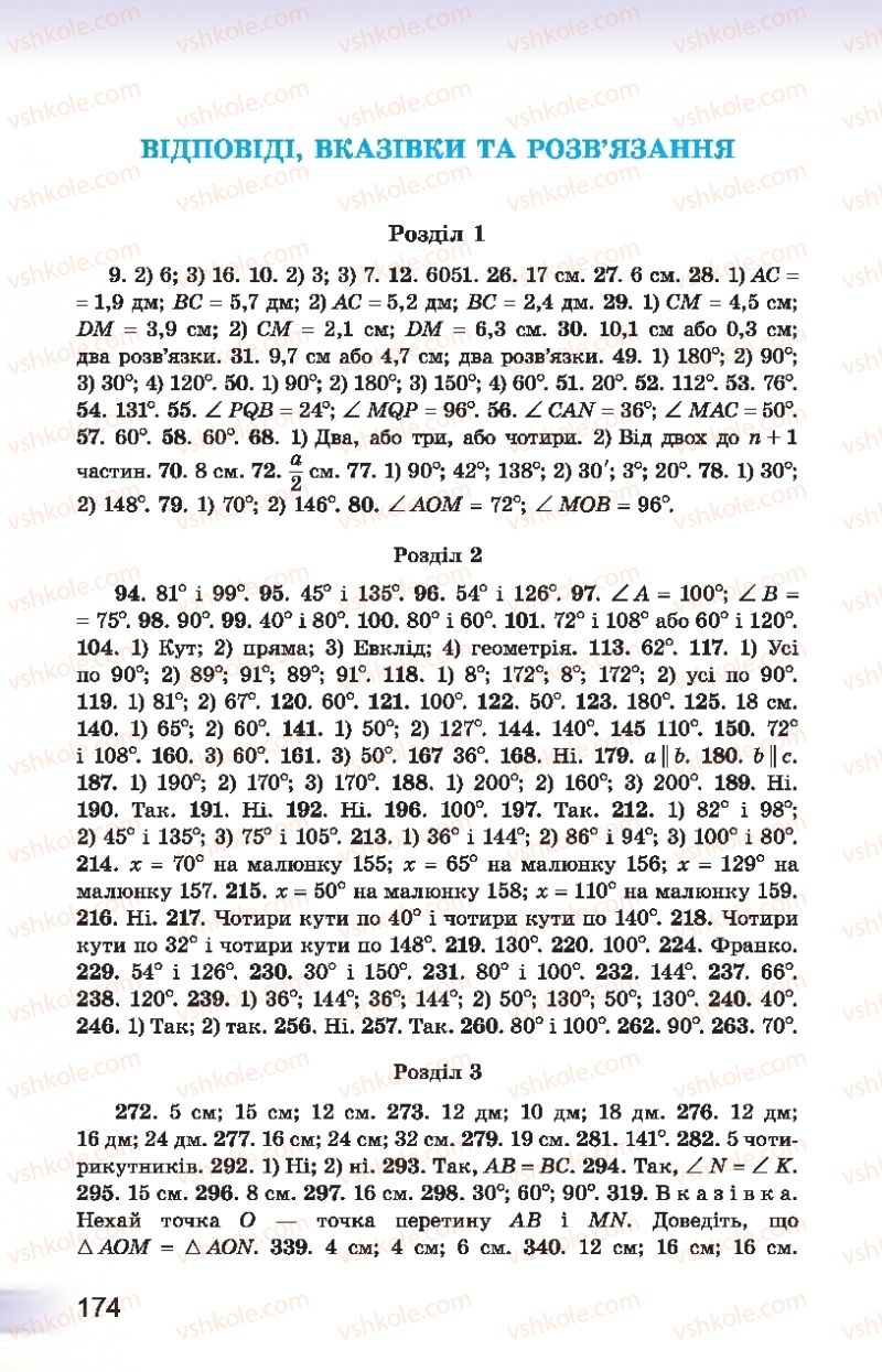 Страница 174 | Підручник Геометрія 7 клас О.С. Істер 2015