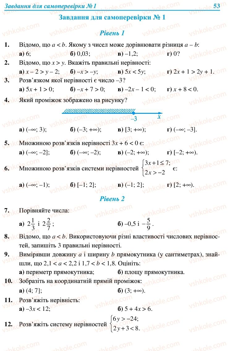 Страница 53 | Підручник Алгебра 9 клас В.Р. Кравчук, Г.М. Янченко, М.В. Підручна 2009