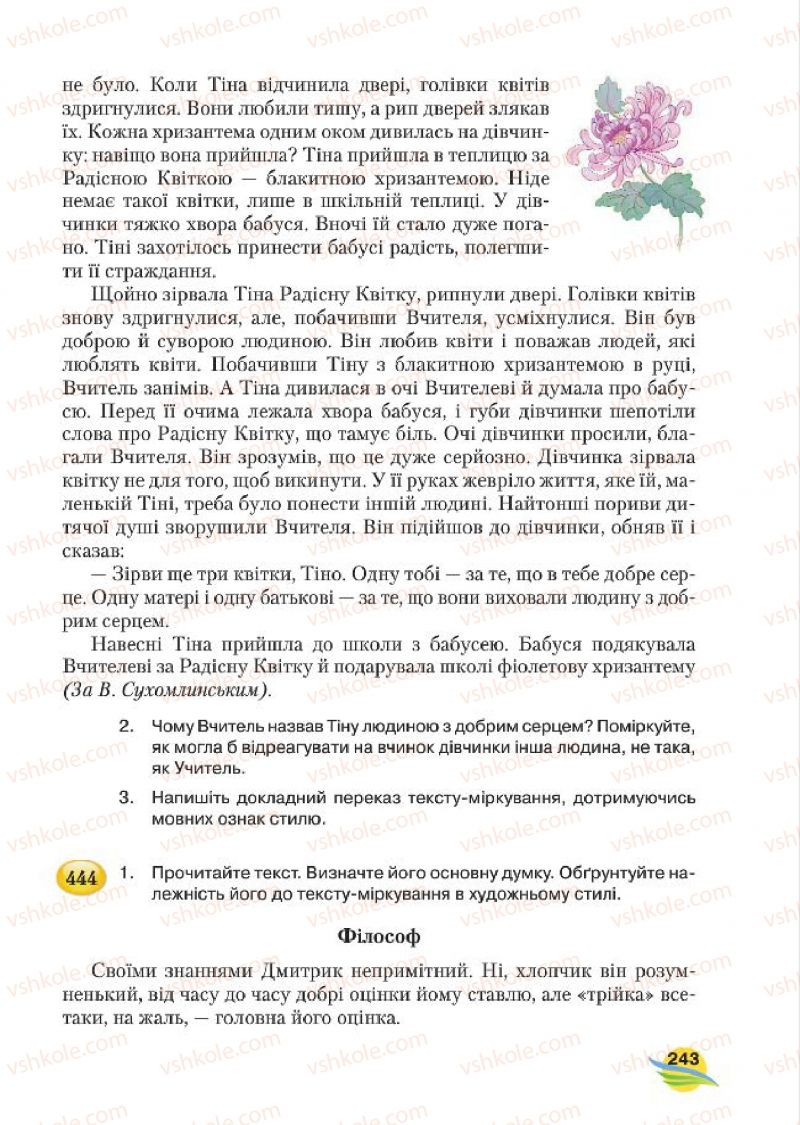 Страница 243 | Підручник Українська мова 7 клас С.Я. Єрмоленко, В.Т. Сичова, М.Г. Жук 2015