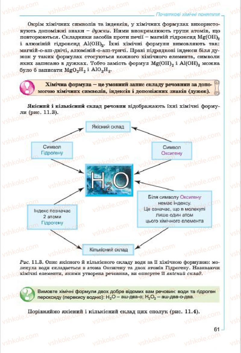 Страница 61 | Підручник Хімія 7 клас Г.А. Лашевська, А.А. Лашевська 2015